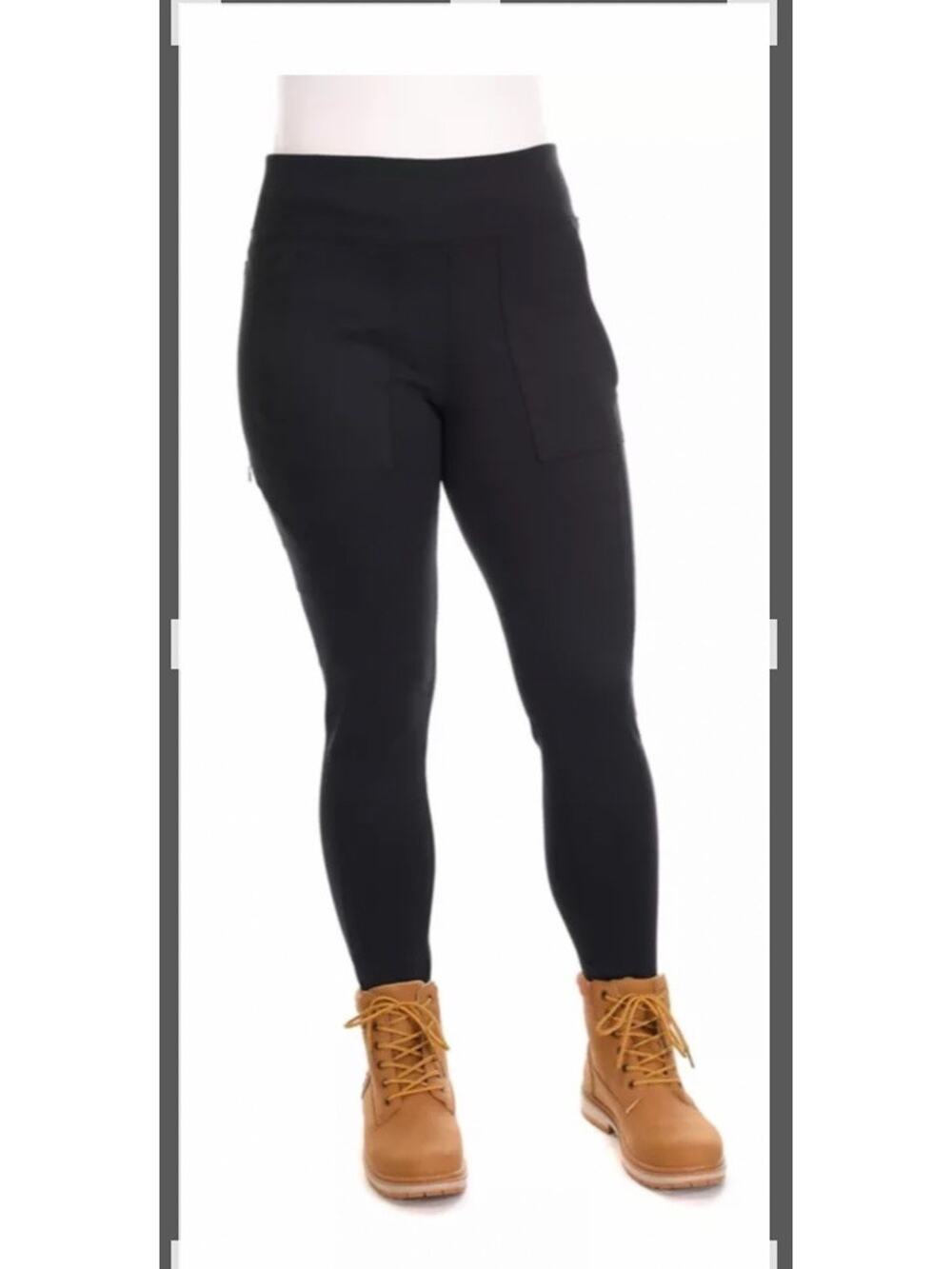 Ridgecut Toughwear Women 2X Cargo Stretch Legging Work Pant Black Utility Hiking